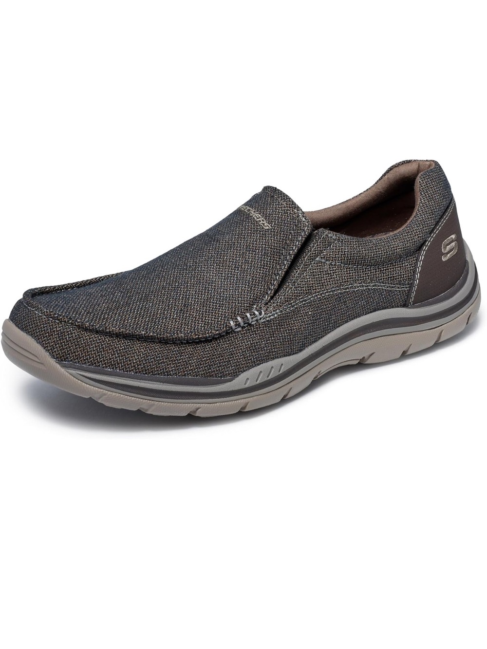 Skechers Expected Avillo Relaxed Fit Slip On Loafers Mens Brown NIB